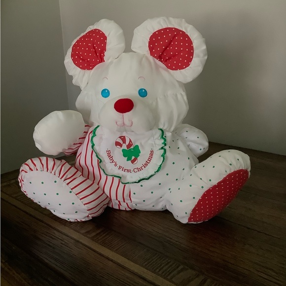Rare Vintage Fisher-Price Puffalump Baby’s First Christmas EUC Rattle Inside - Picture 4 of 5